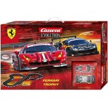 AUTORAMA ELÉTRICO CARRERA EVOLUTION FERRARI TROPY DTM PISTA DE 6,3M / 1:32 COM FERRARI 488 GT3 SCUDERIA X GT3 BLACK BULL CAR 20025230 CAR20025230